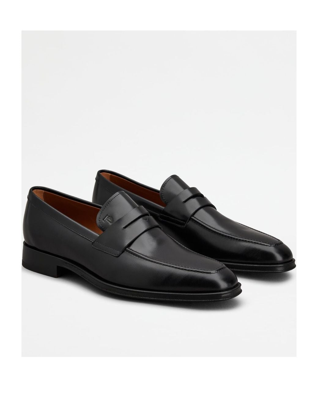 Tod's Black Logo Loafers for men