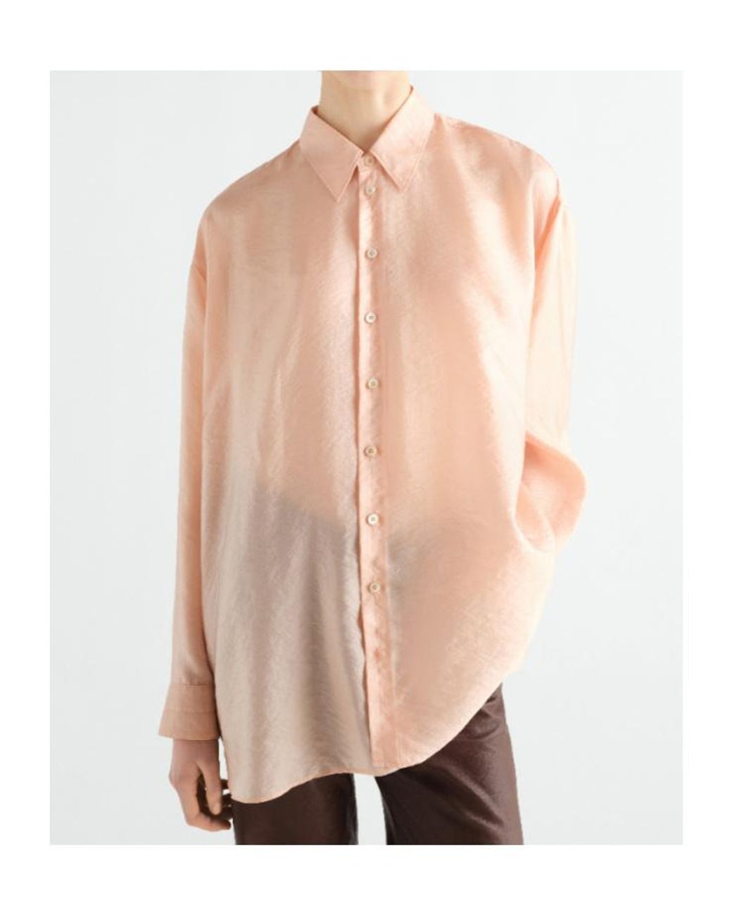 Lemaire Pink Drape Shirt