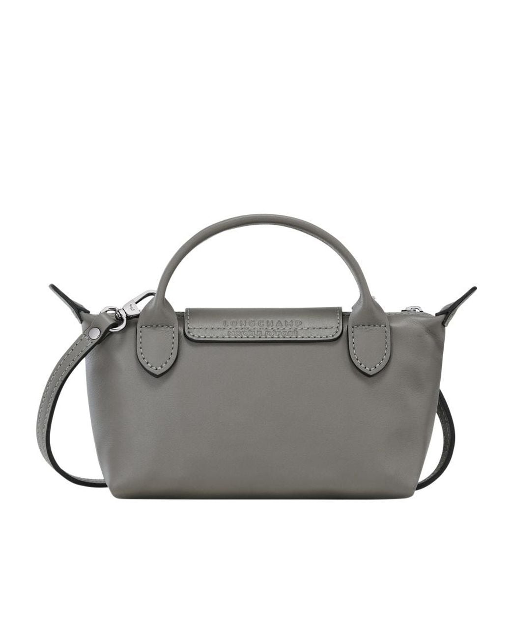 Longchamp Gray Le Pliage Xtra Xs Pouch Bag
