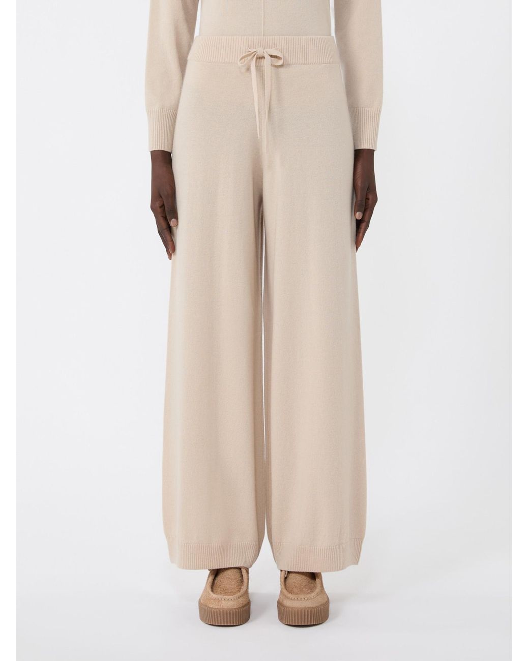 Weekend by Maxmara Natural Cashmere-Blend Trousers