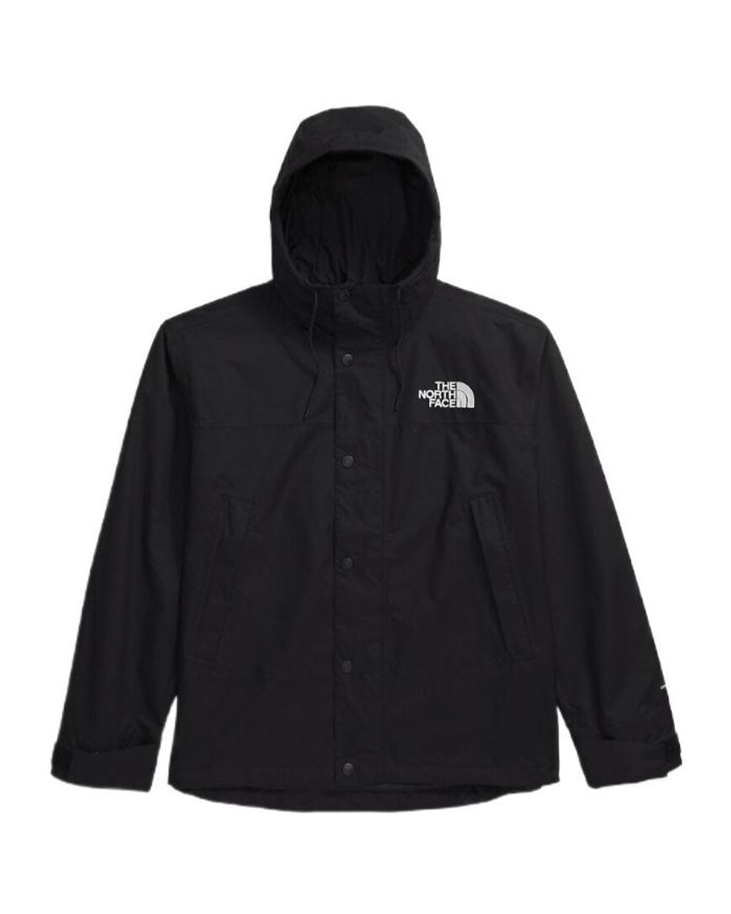 The North Face Black Reign On Hooded Rain Jacket for men