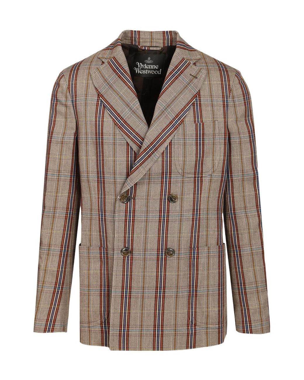 Vivienne Westwood Brown Db Cruise Checked Blazer for men