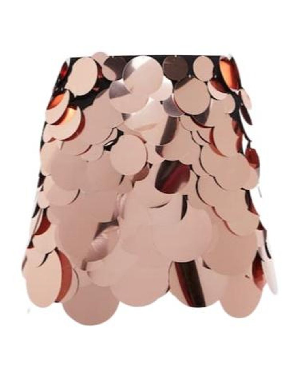 The Attico Pink Embellished Mid-Rise Miniskirt