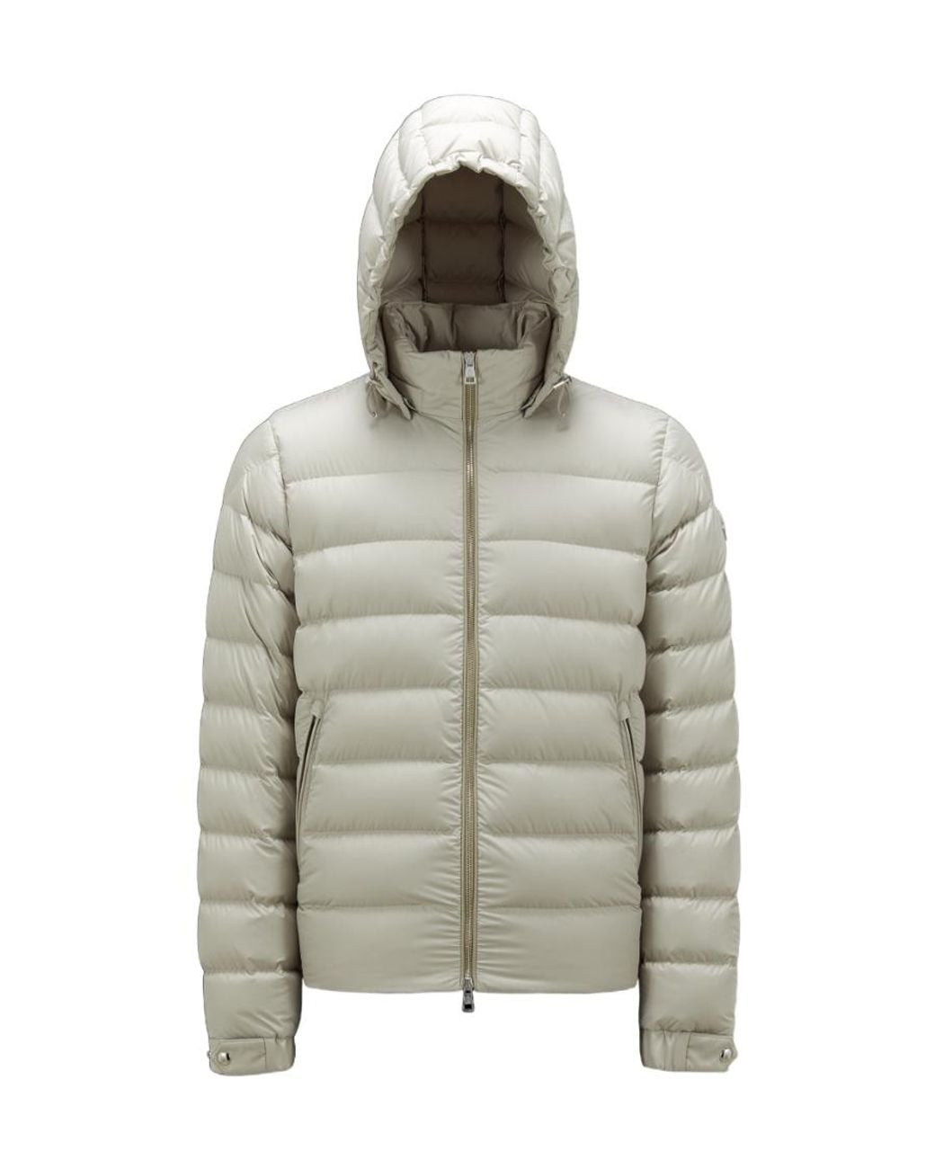 Moncler Gray Arneb Zip-Up Padded Jacket for men