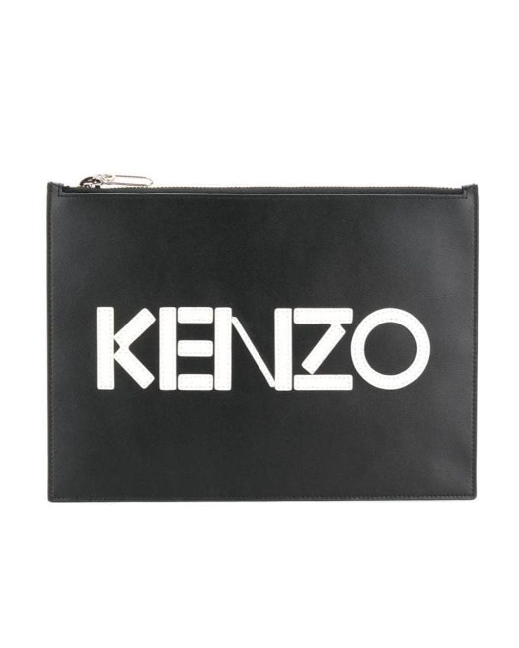 KENZO Black Logo Clutch for men