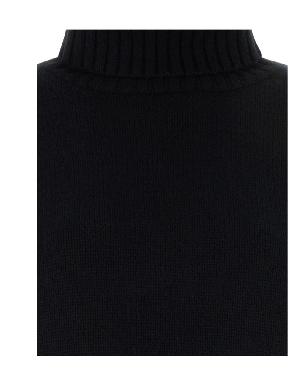 Extreme Cashmere Black N20 Oversized Turtleneck Sweater for men