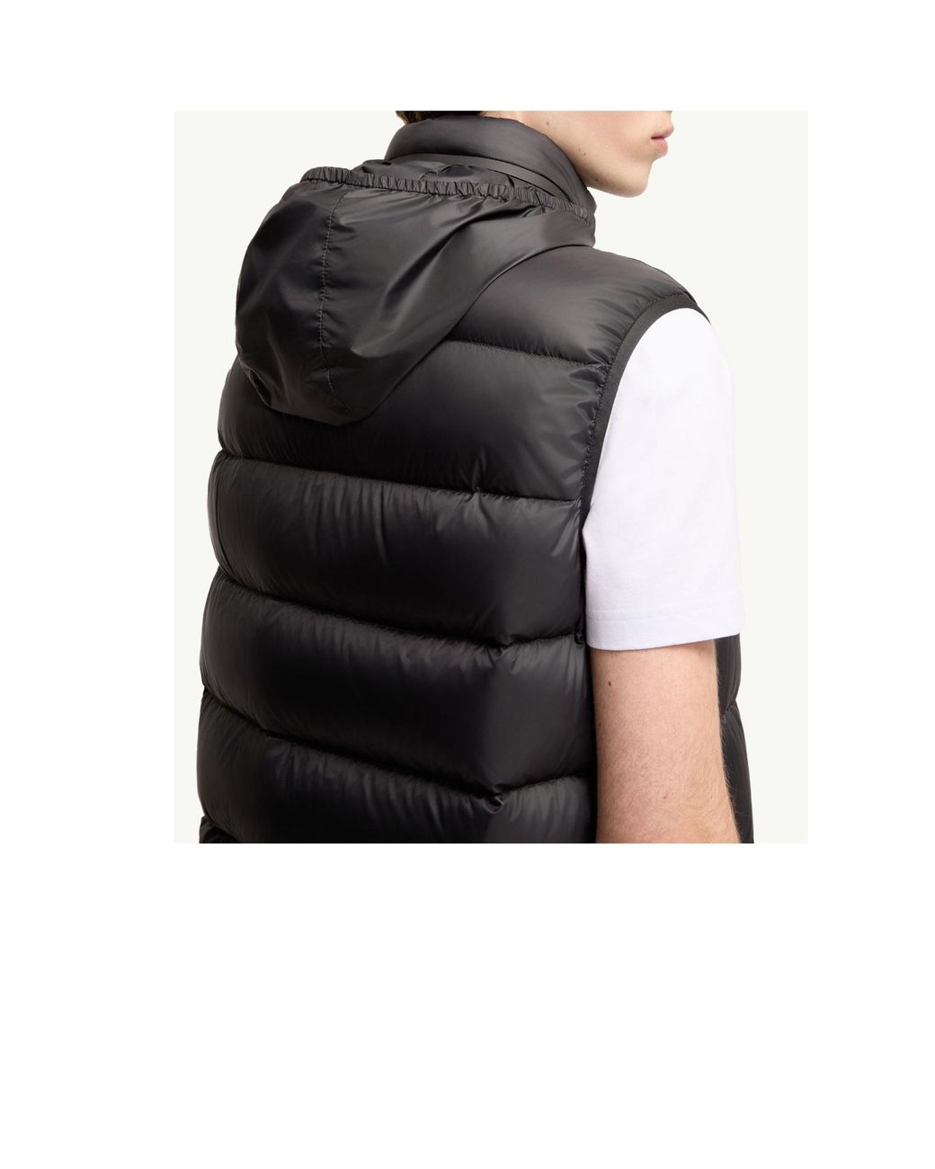 Moncler Black Reticone Down Vest for men