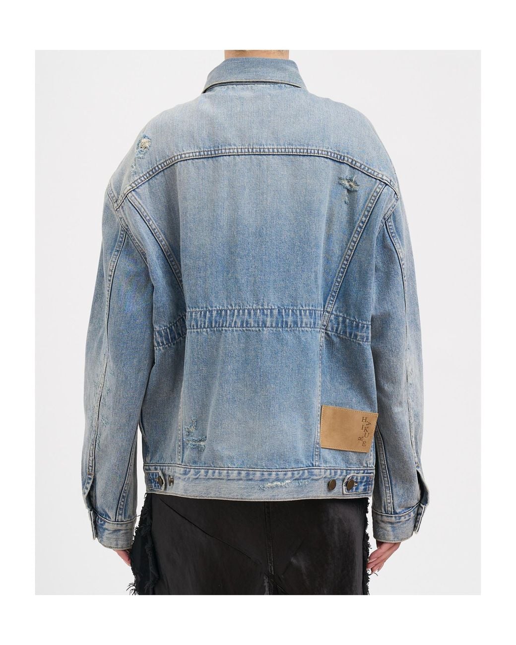 Haikure Blue Long-Sleeve Denim Jacket