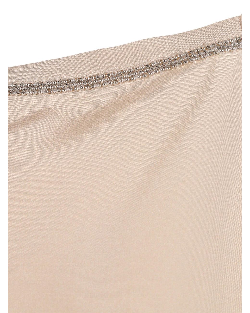Peserico Natural Beaded-Trim Camisole Top