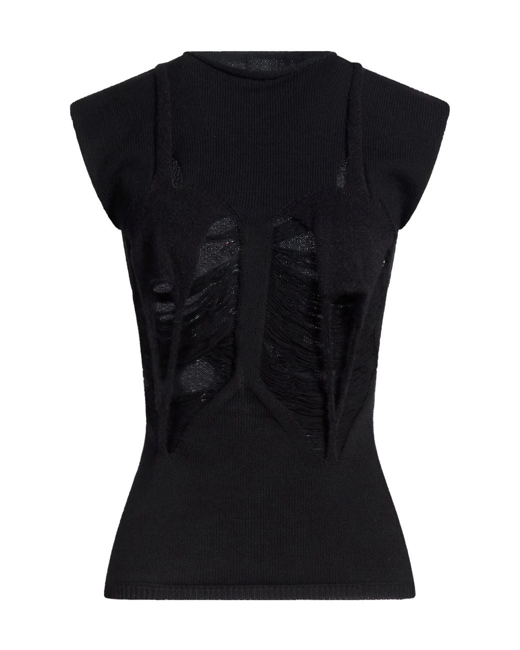 Rick Owens Black Lightweight Knit Tops