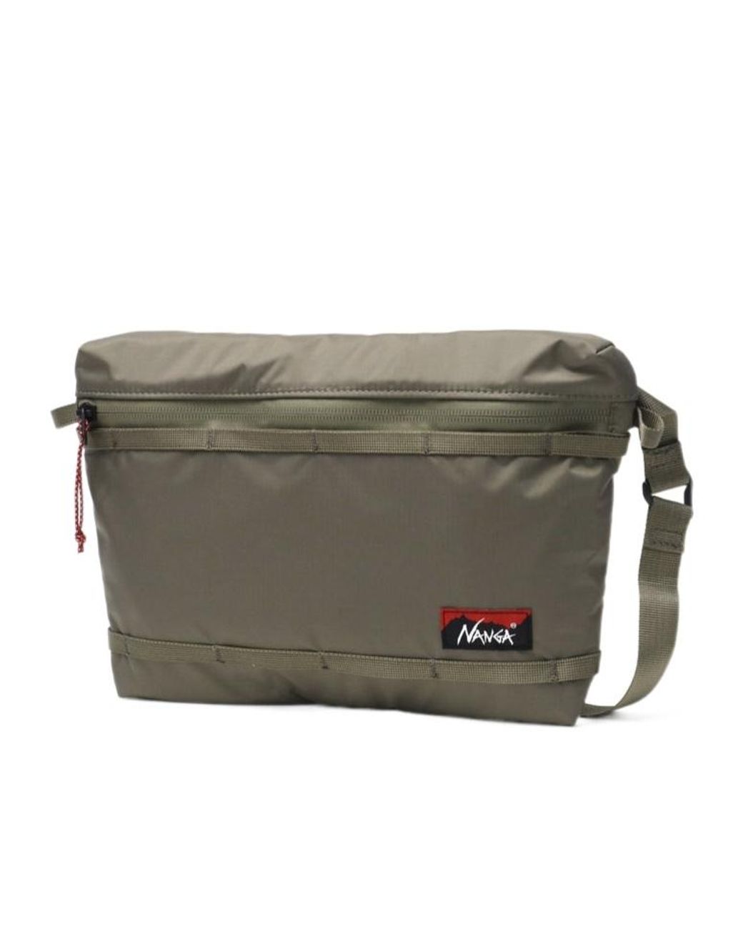 NANGA Gray Zippered Shoulder Bag for men
