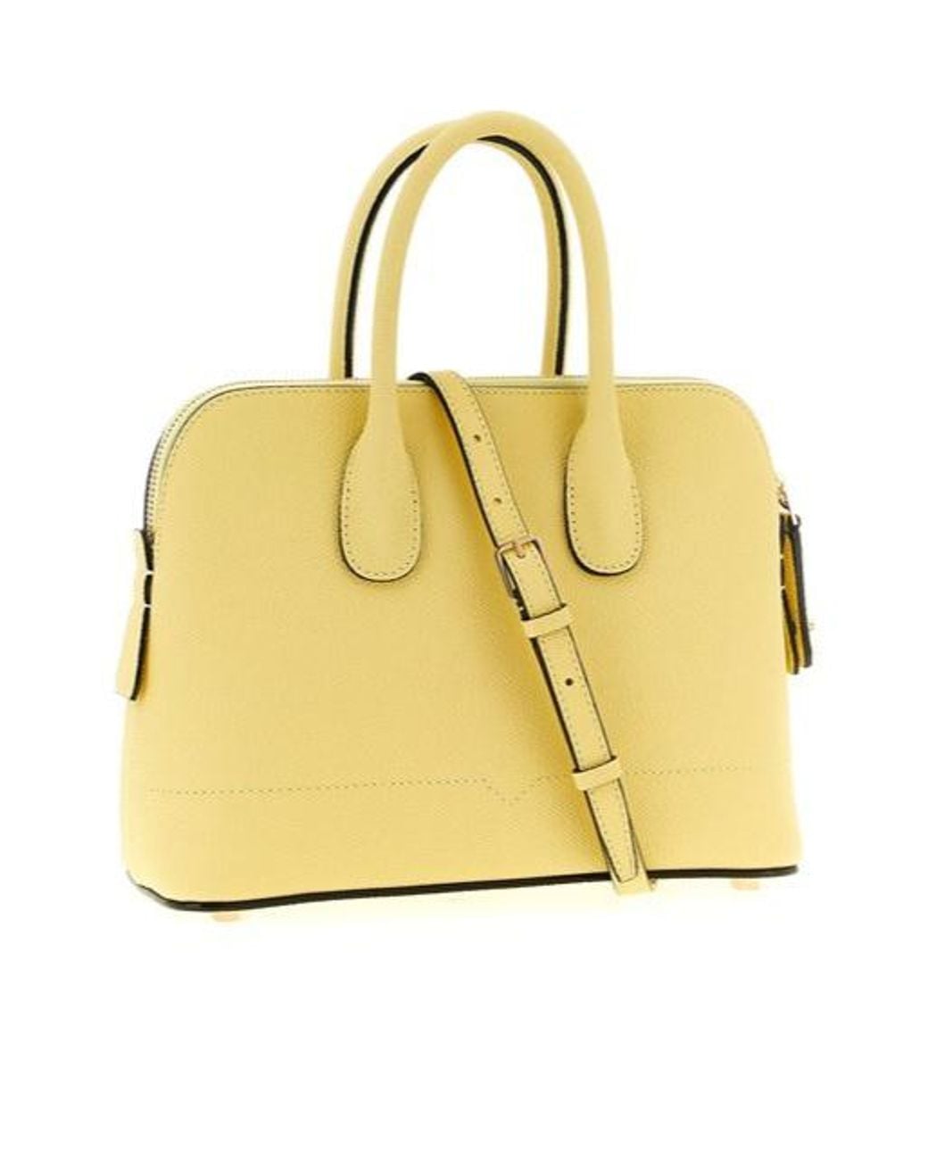 Valextra Yellow Mylogo Mini Handbag