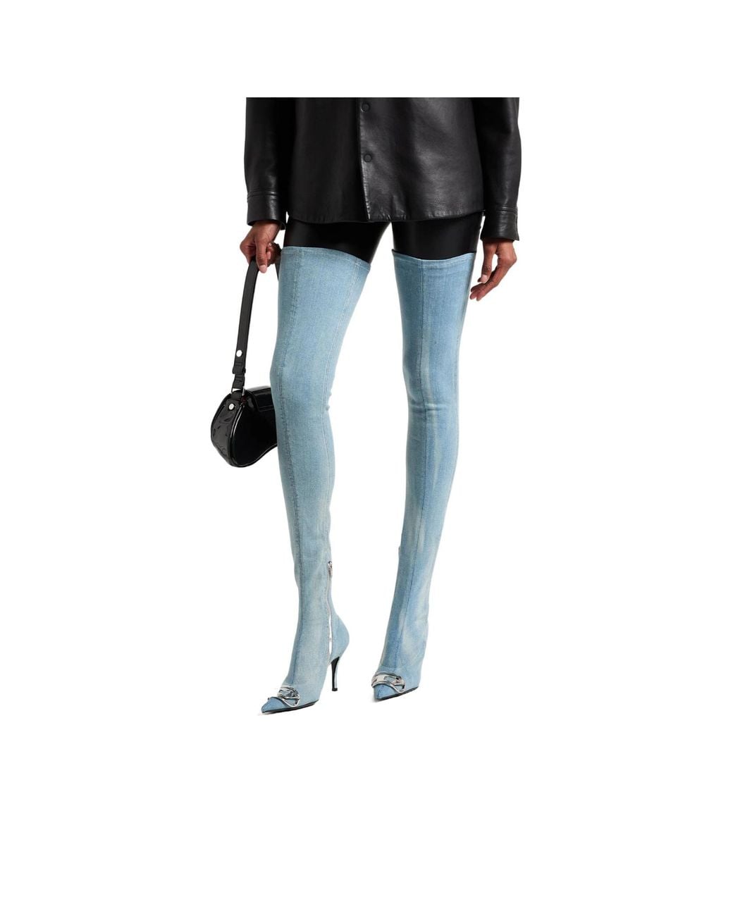 DIESEL Blue Cowboy Boots