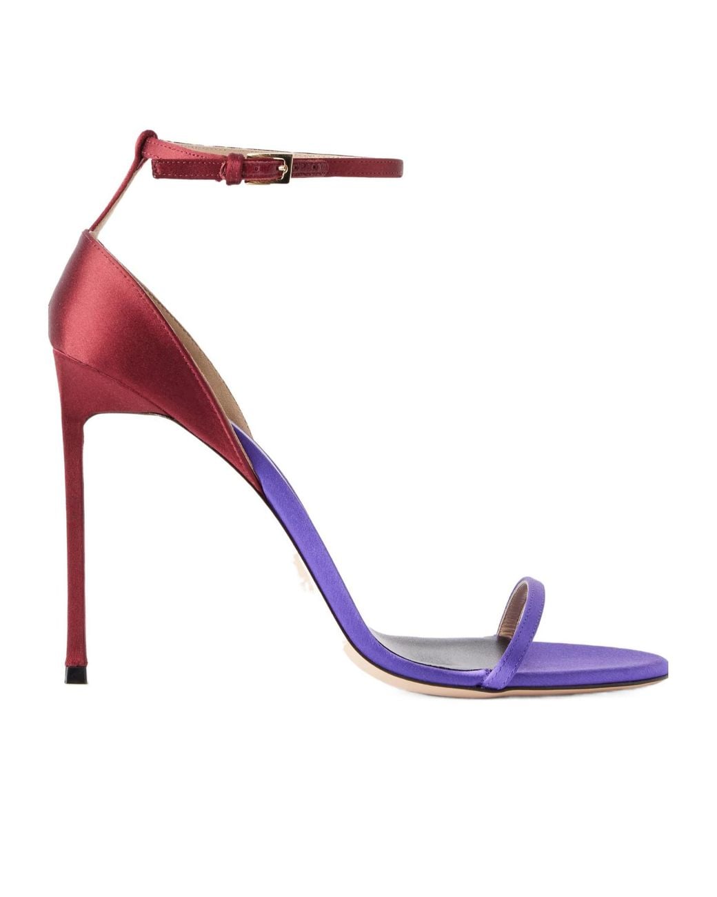 Tom Ford Blue Two-Tone Satin Sandals