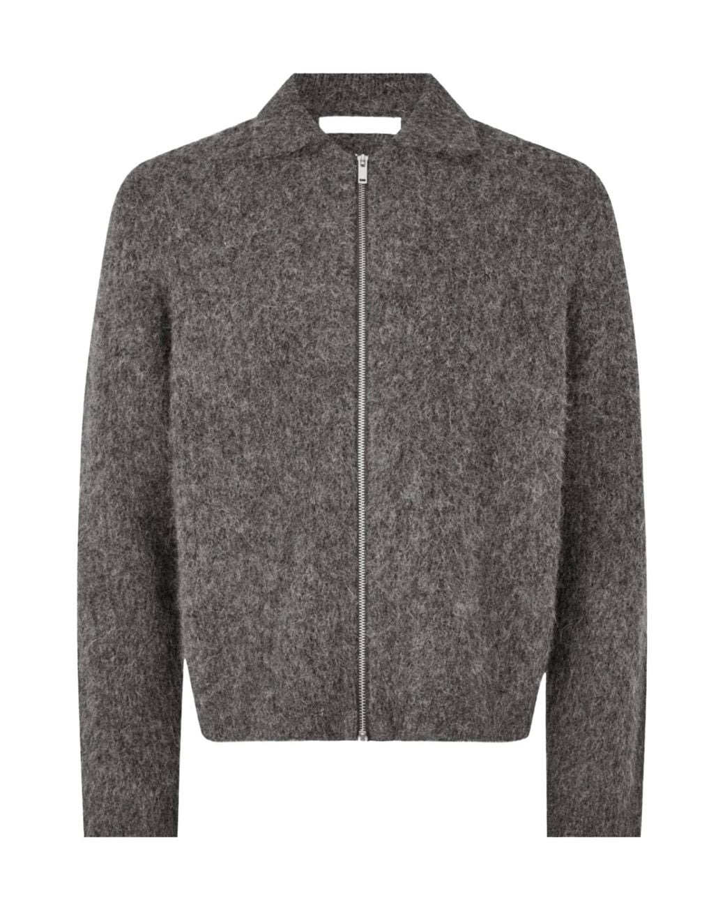 Samsøe & Samsøe Gray Point Collar Zip Jacket for men