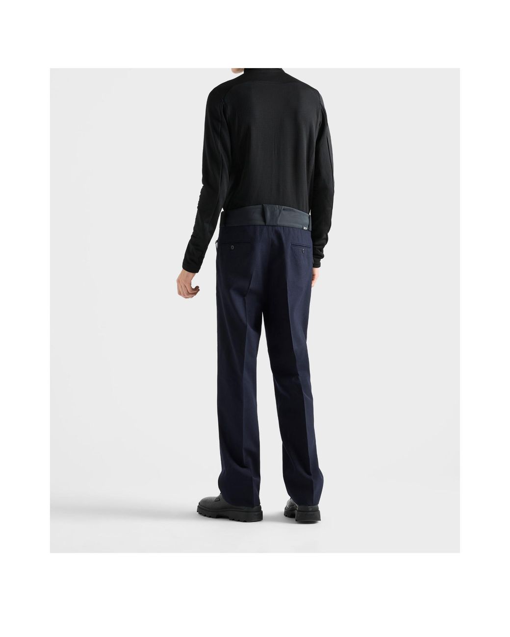 Prada Black Long-Sleeved Zipped Jacket for men