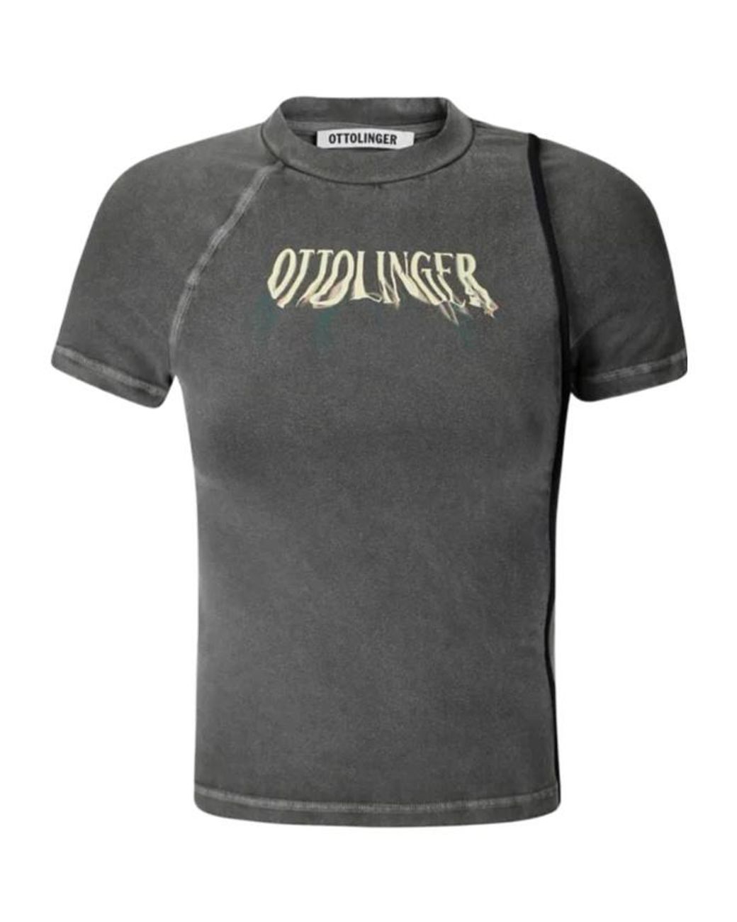 OTTOLINGER Gray Logo-Print T-Shirt