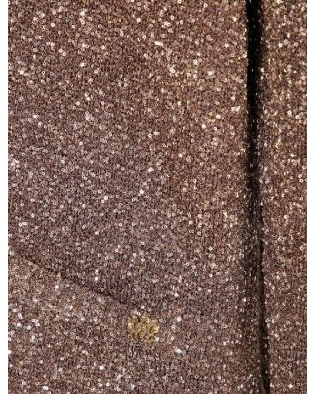 Amiri Brown Sequinned Buttoned Cardigan for men