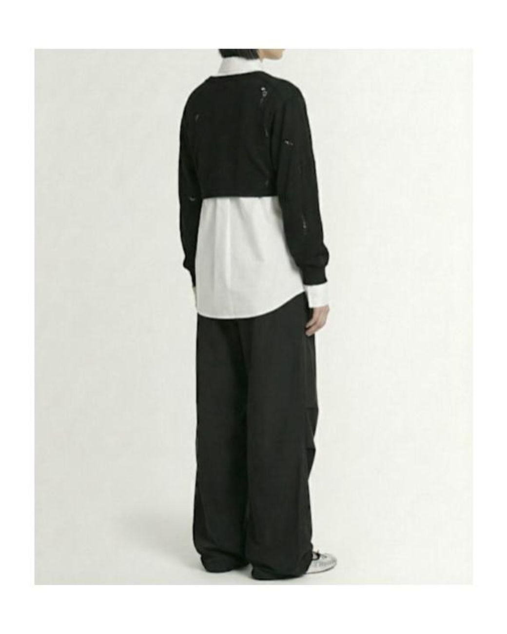 Yohji Yamamoto Black Wool Knit Sweater