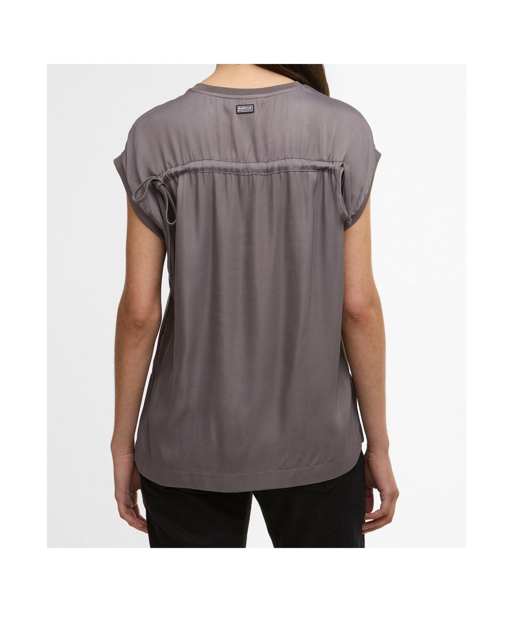 Barbour Purple Logo-Detail T-Shirt