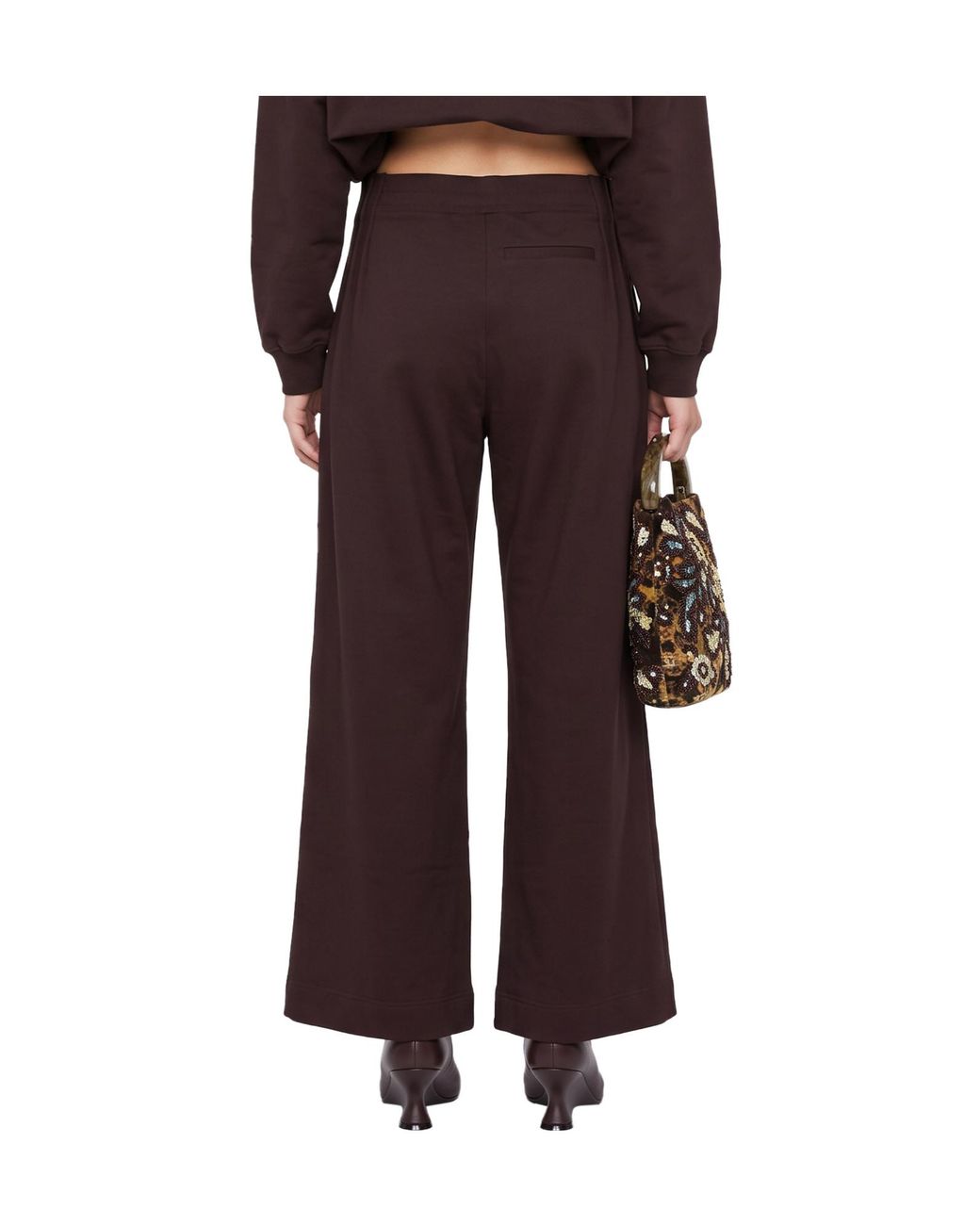 Dries Van Noten Purple Comfortable Loose-Fitting Cotton Pants