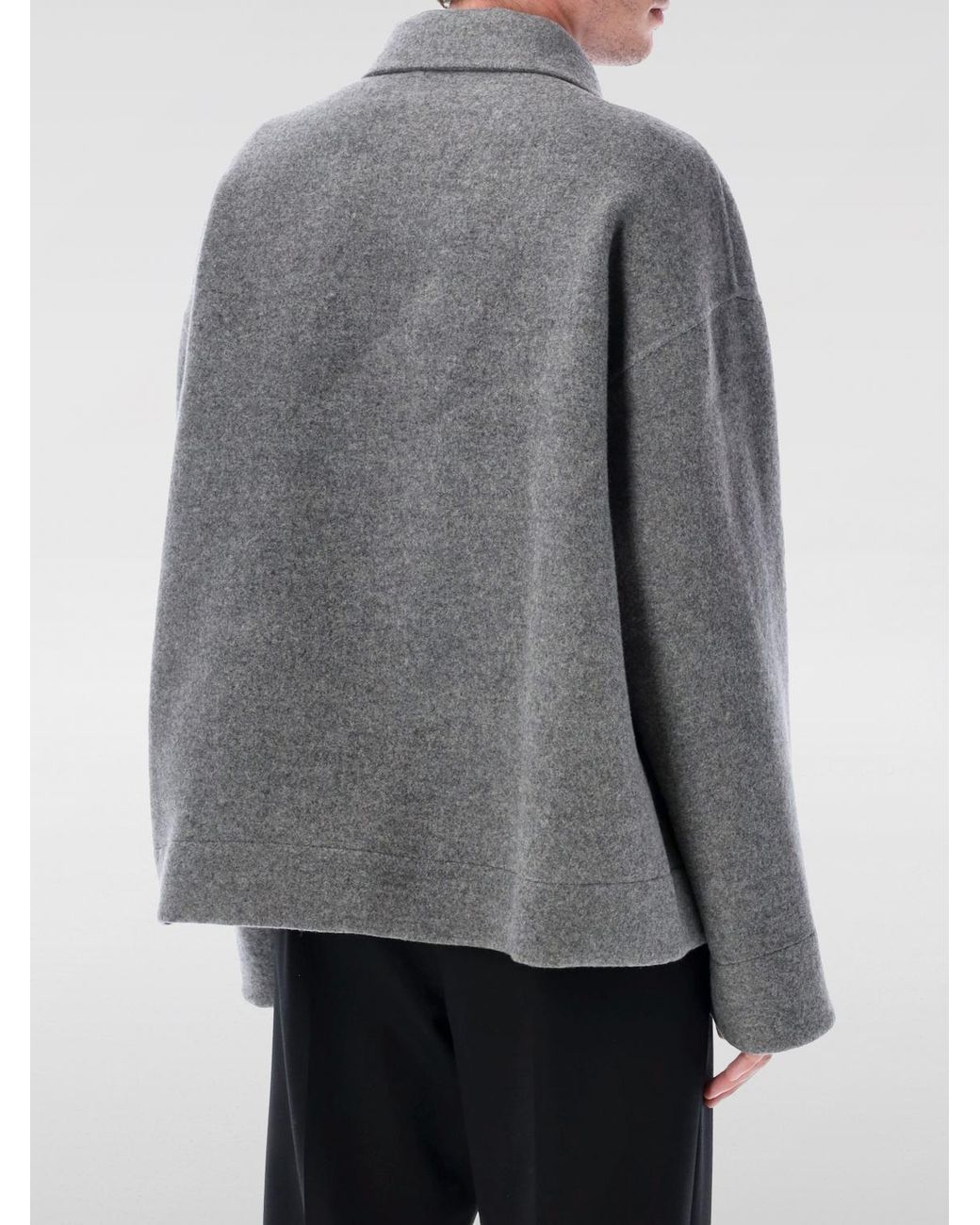 Jil Sander Gray Premium Wool Relaxed Blazer for men