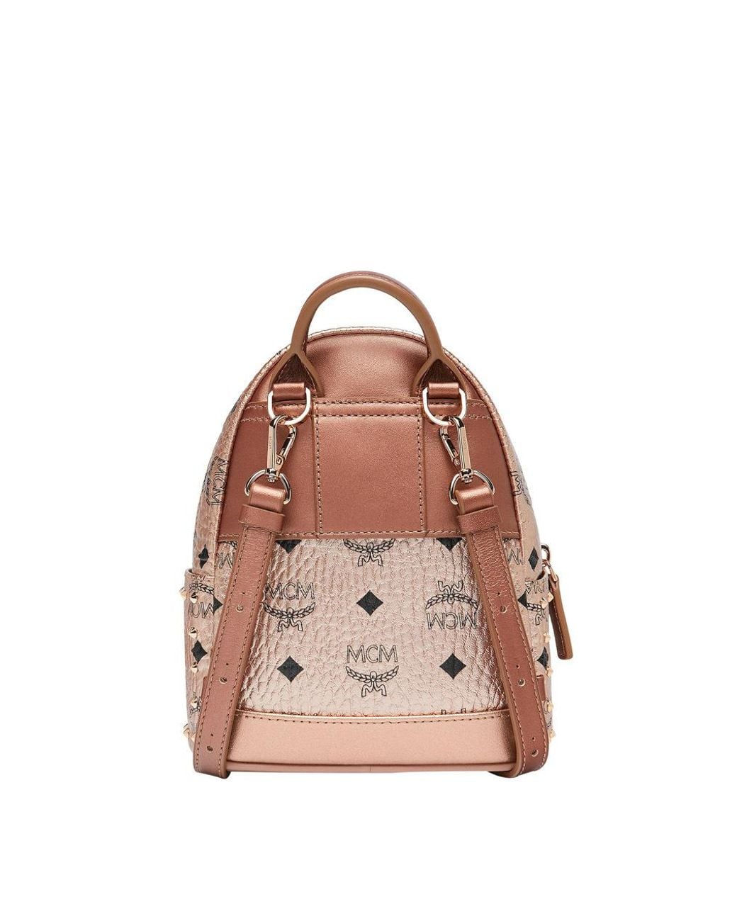 MCM Pink Studded Backpack