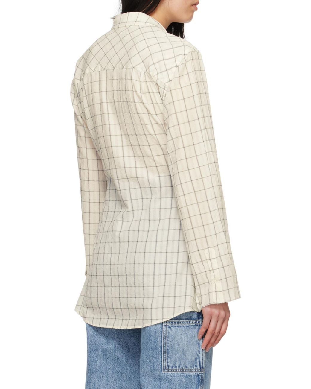 Our Legacy White Checkered Shirt