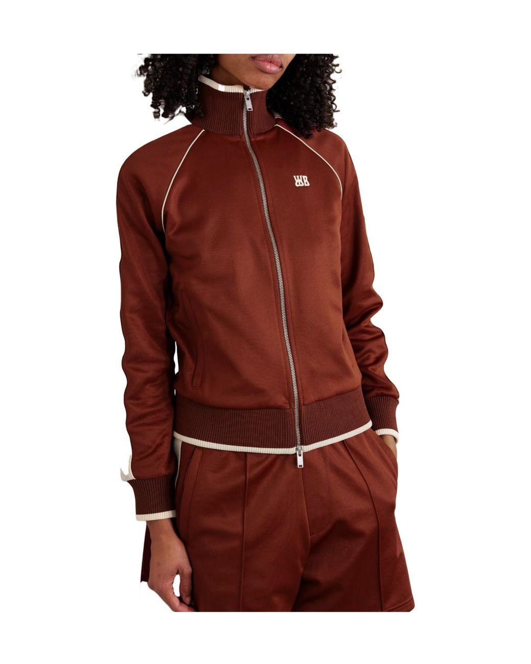 Wales Bonner Embroidered Mesh-Trimmed Jersey Track Jacket
