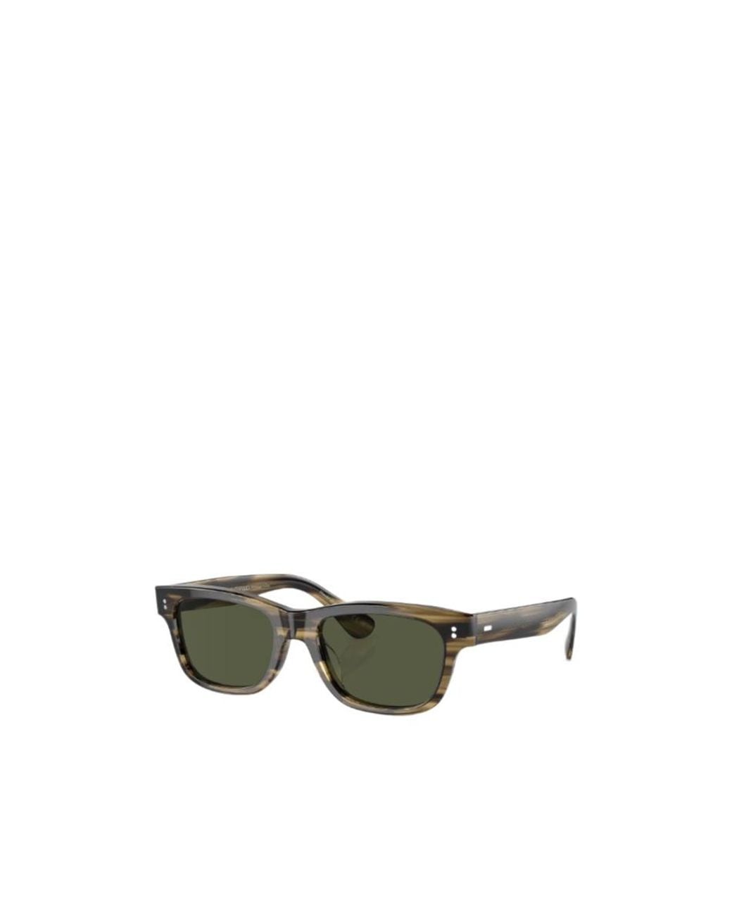 Oliver Peoples Green Rosson Rectangle-Frame Sunglasses for men