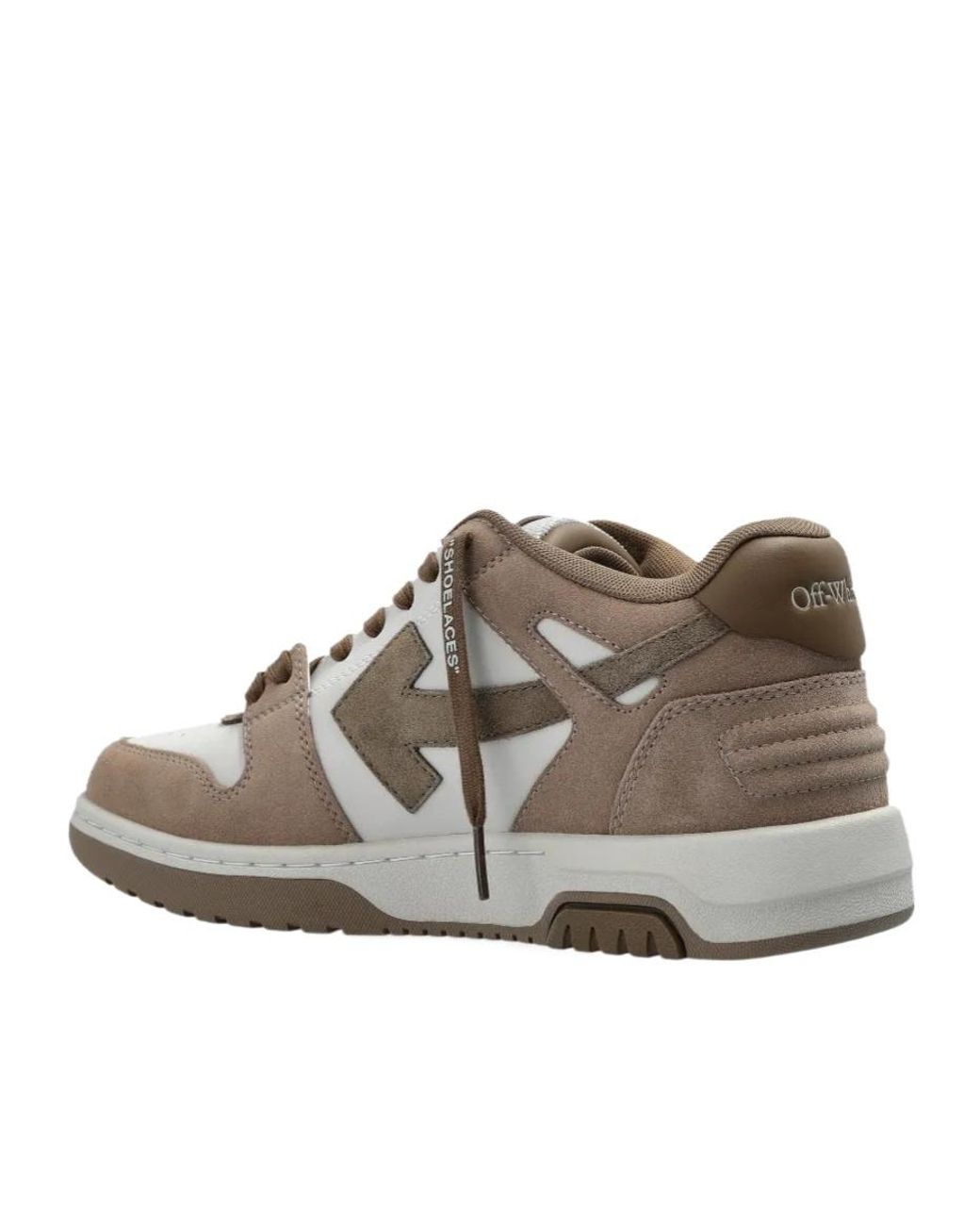 Off-White c/o Virgil Abloh Brown Out Of Office Lace-Up Sneakers