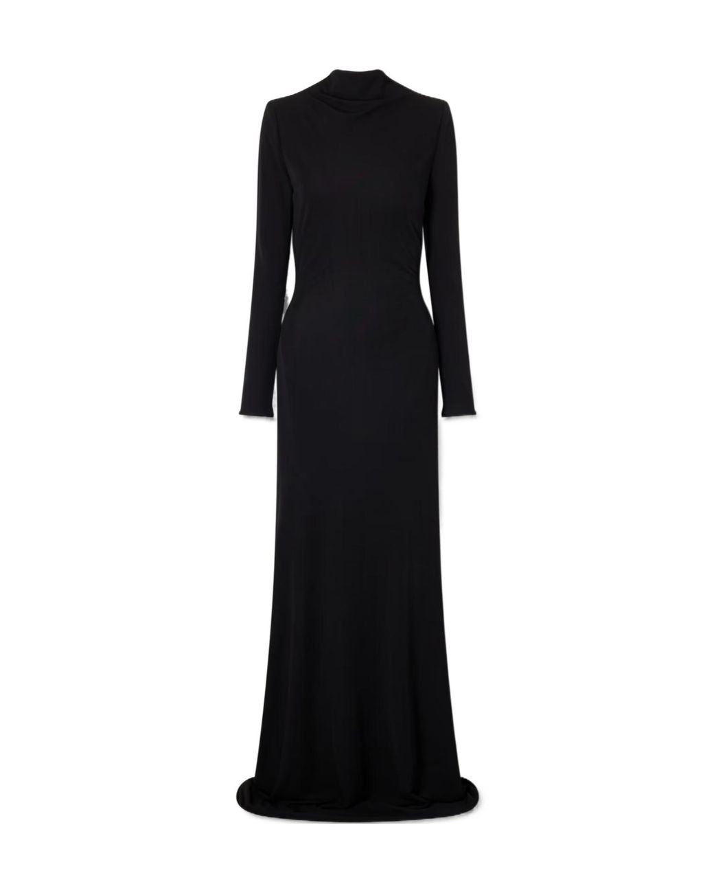 Tom Ford Black Twisted Jersey-Crepe Gown