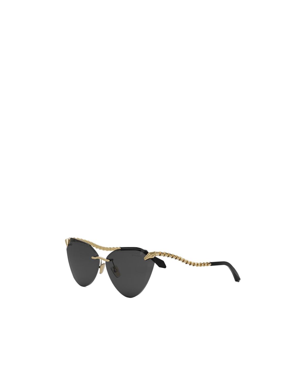 BVLGARI Metallic Bulgari Cat-Eye Frame Sunglasses for men