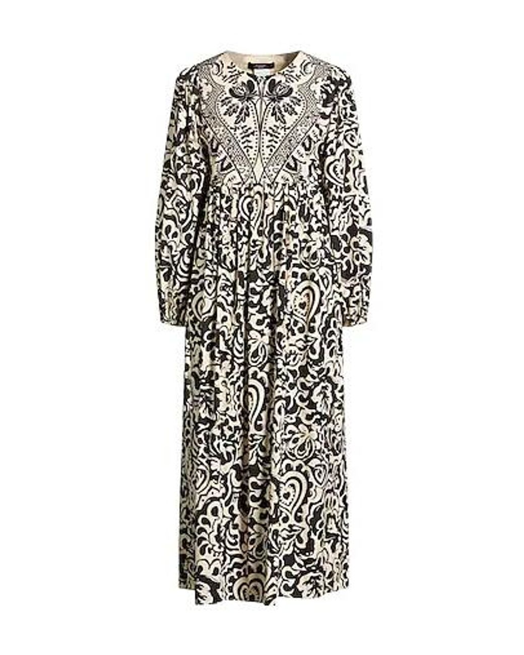 Weekend by Maxmara White Two-Tone Long Sleeve Dress
