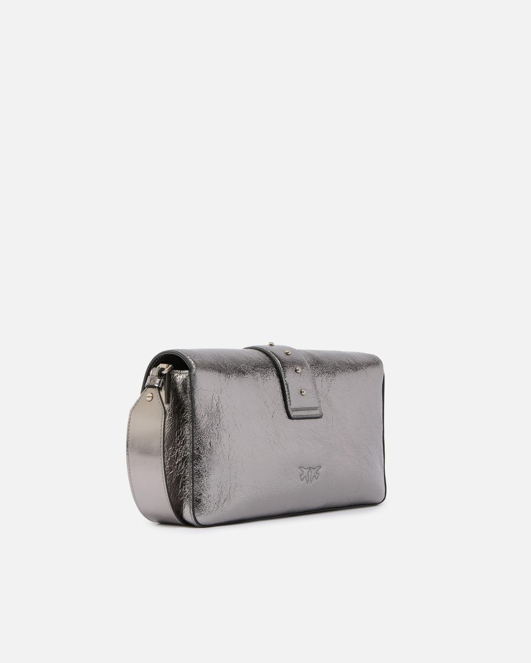 Pinko Gray Love One Classic Shoulder Bag