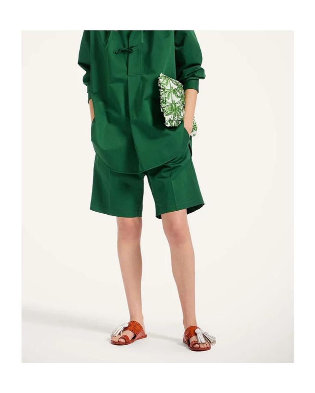 LaDoubleJ Green La Doublej Boyfriend Shorts