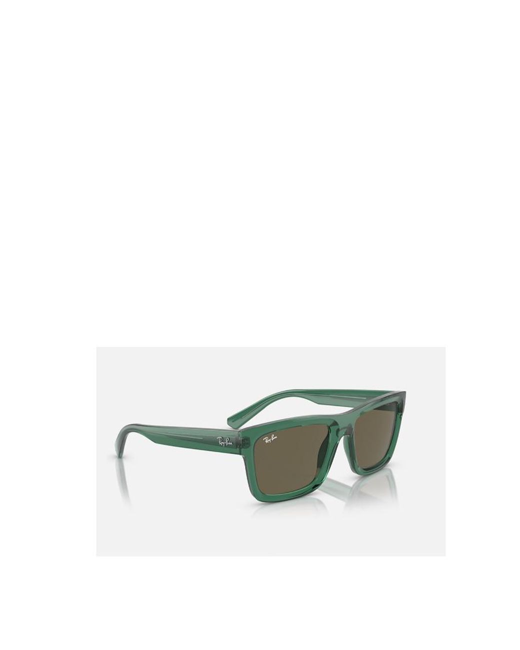 Ray-Ban Green Warren Rectangular Frame Sunglasses for men