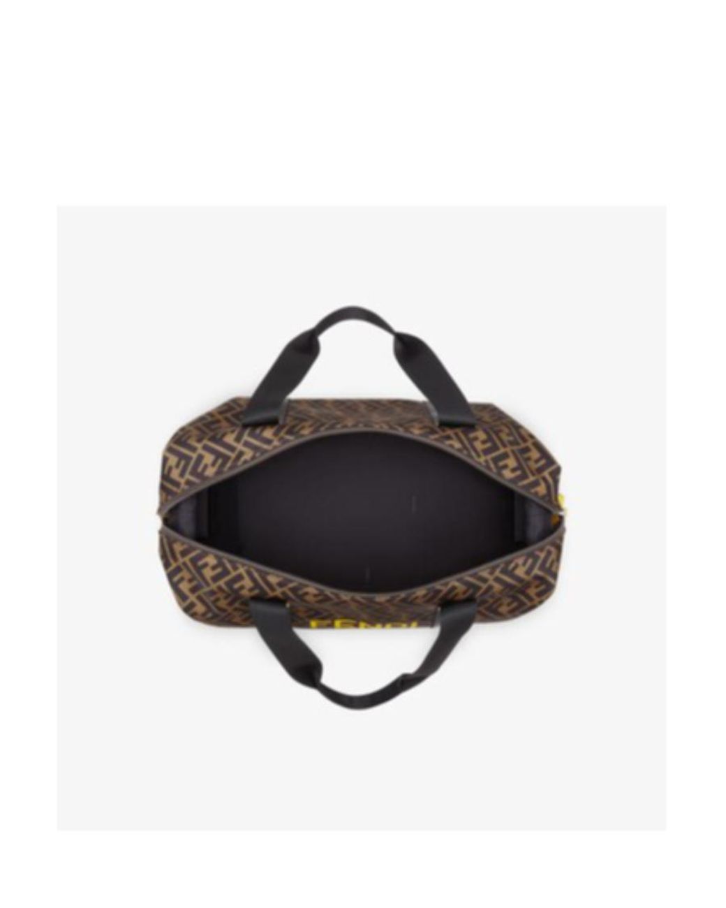 Fendi Brown Kids Roma Ff Motif Travel Bag for men