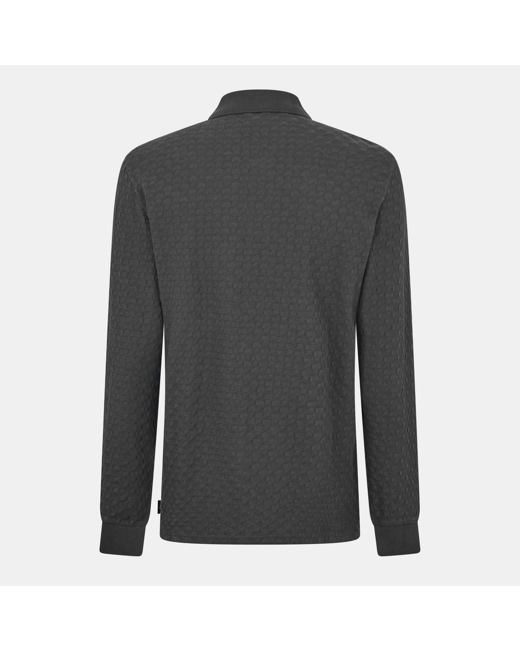 Paul Smith Gray Ps Bttn Waffle Ls Sn61 for men