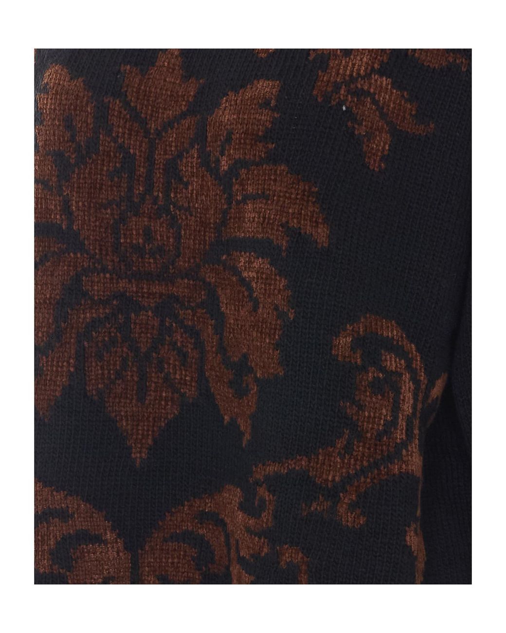 Aniye By Black Tulan Jacquard Knitted Sweater