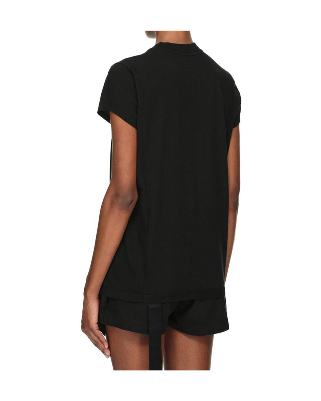 Rick Owens Black Short-Sleeved Crewneck T-Shirt