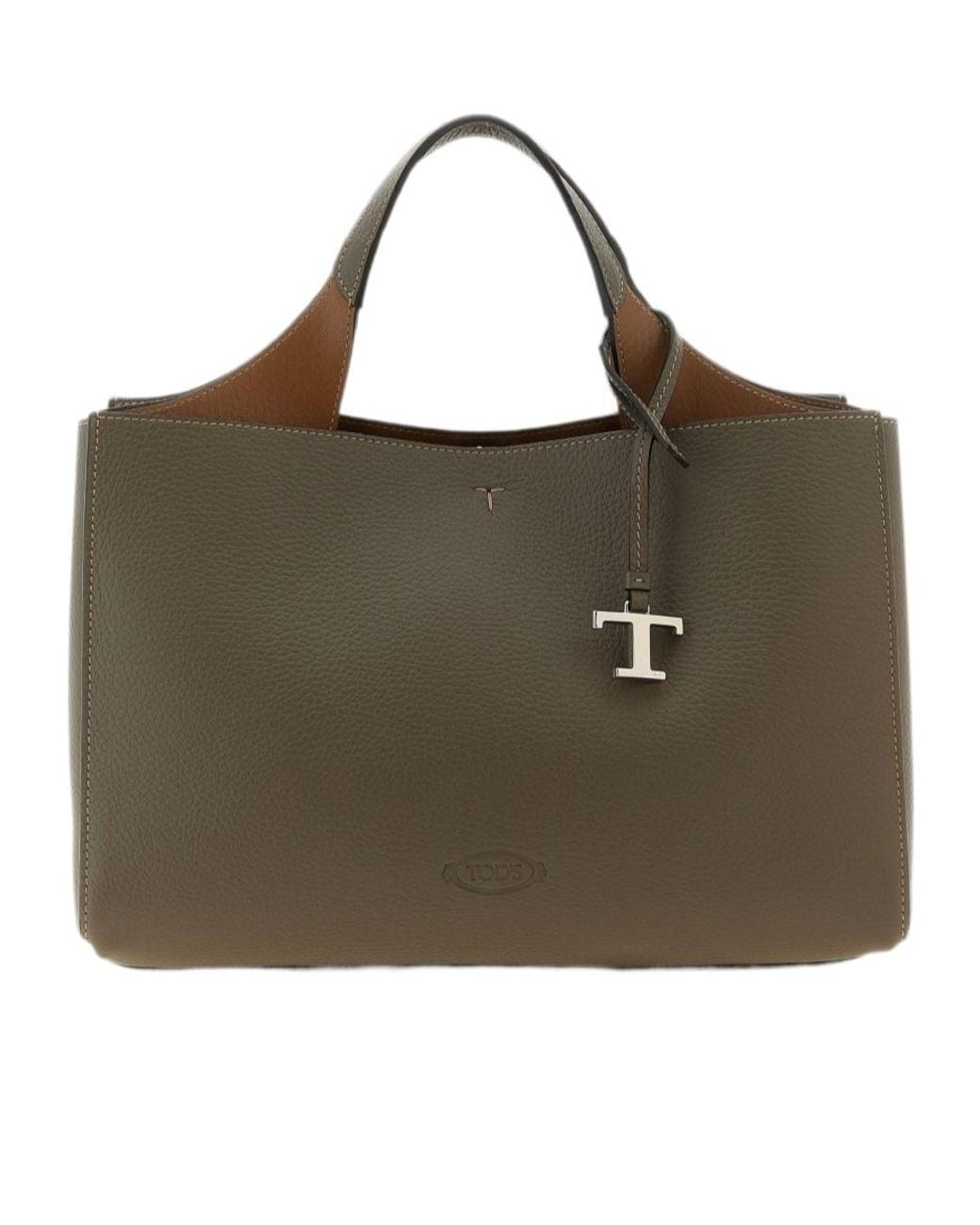 Tod's Green Small T Timeless Bucket Bag
