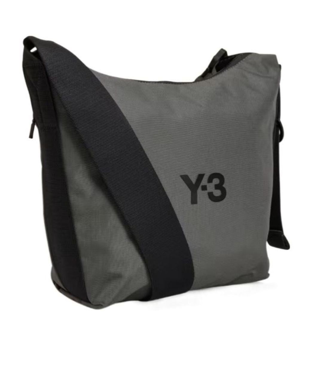 Y-3 Gray Small Crossbody Bag for men