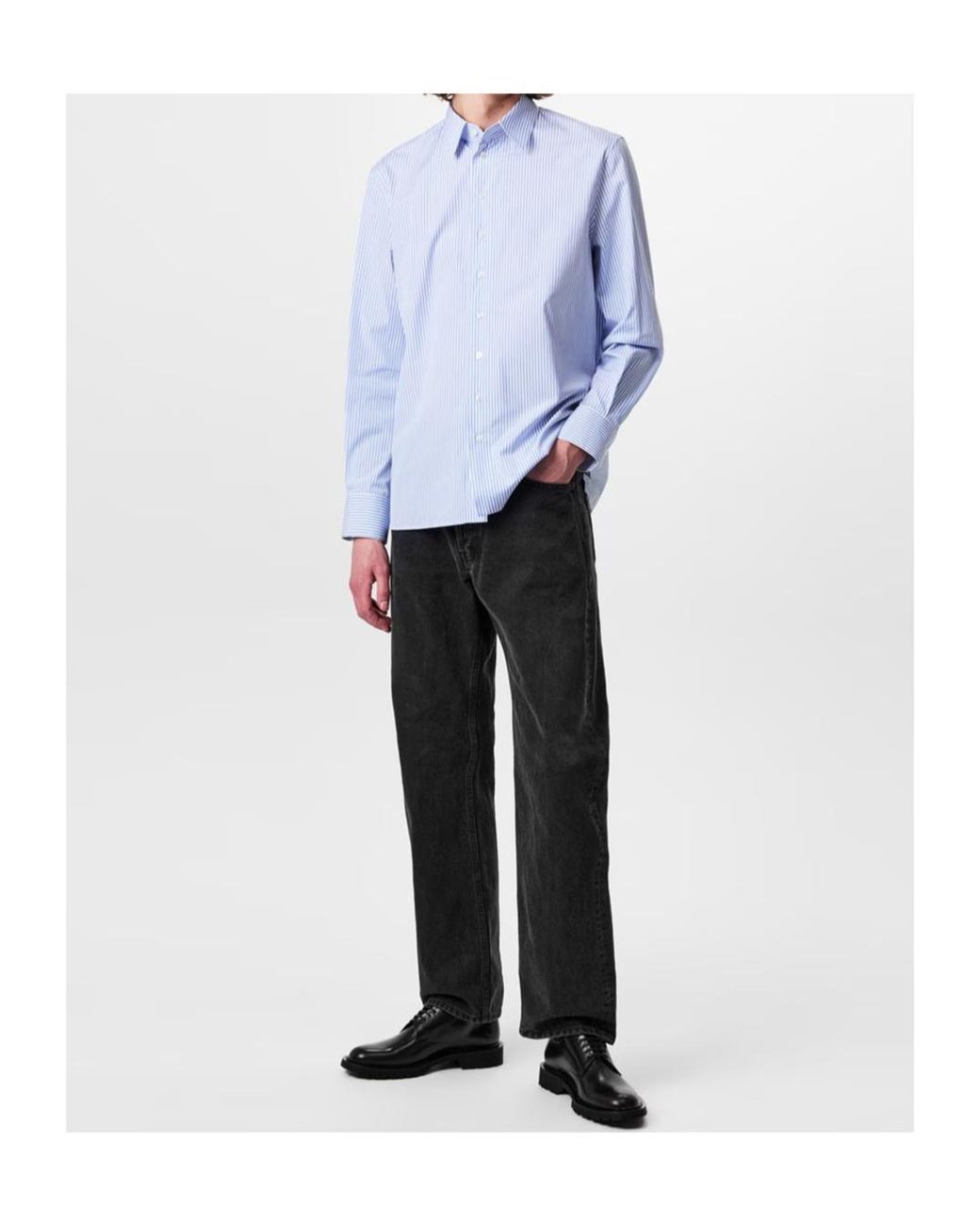 Saint Laurent Blue Chemise Long Sleeve Shirt for men