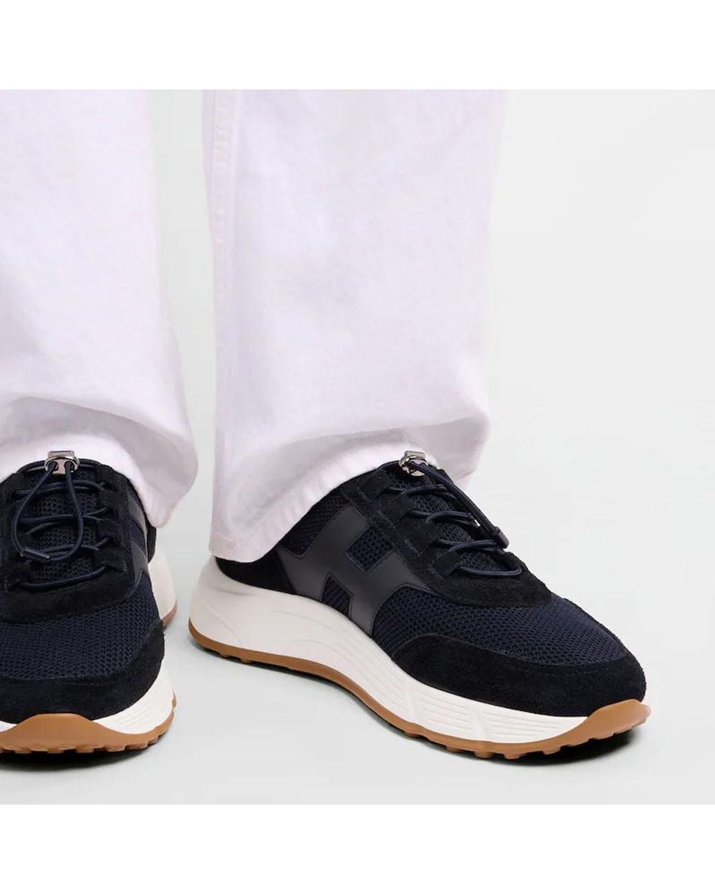 Hogan Blue Logo Sneakers for men
