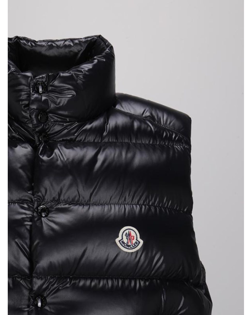 Moncler Black Tibb High-Neck Zip-Up Padded Gilet for men