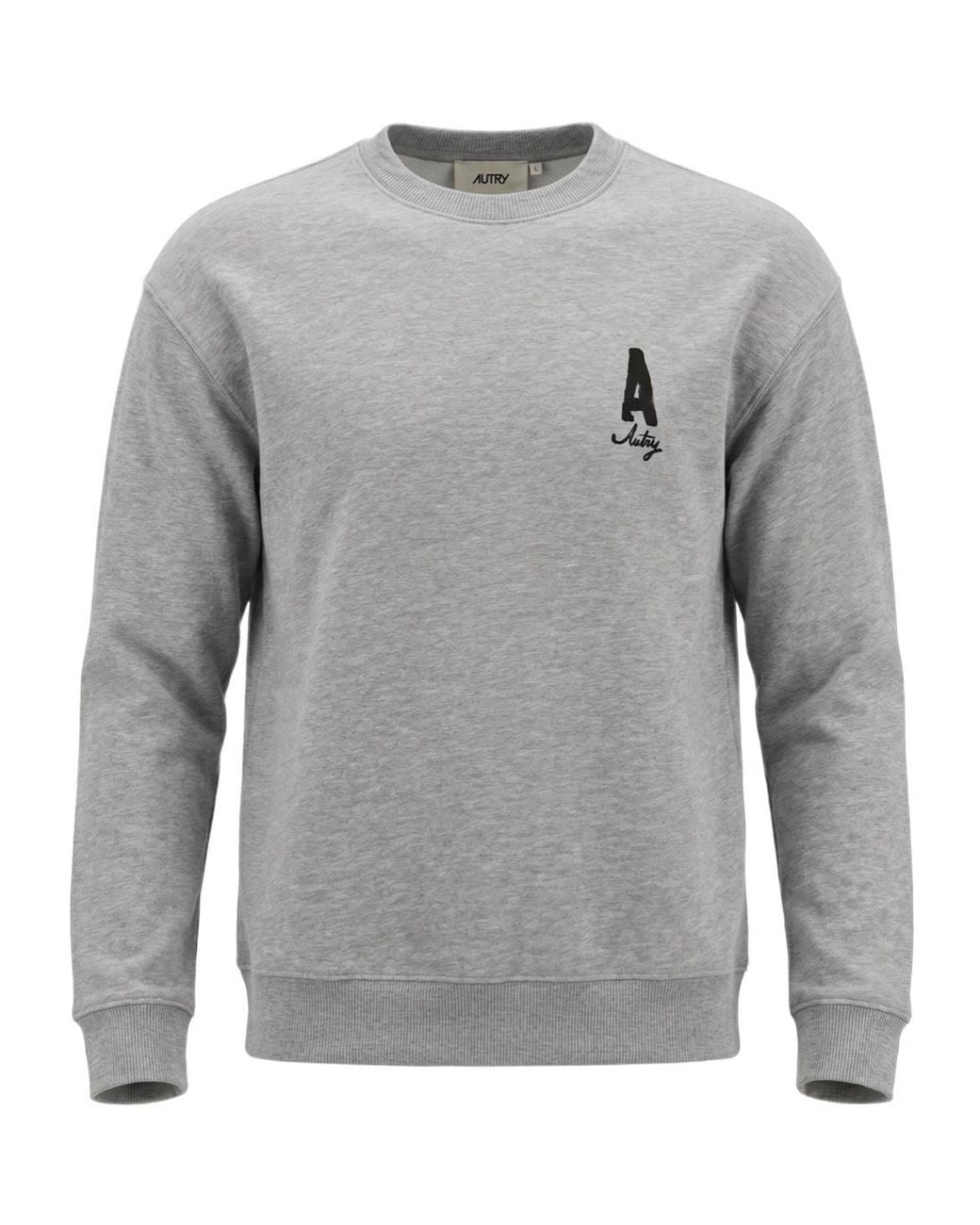 Autry Gray Washed Effect Heritage Sweatshirt for men