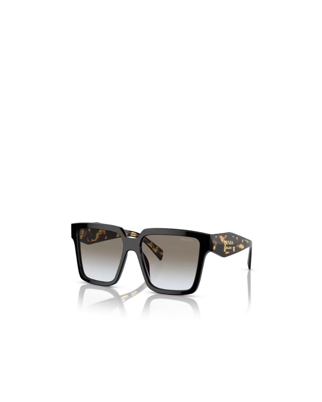 Prada Metallic Eyewear Square-Frame Sunglasses