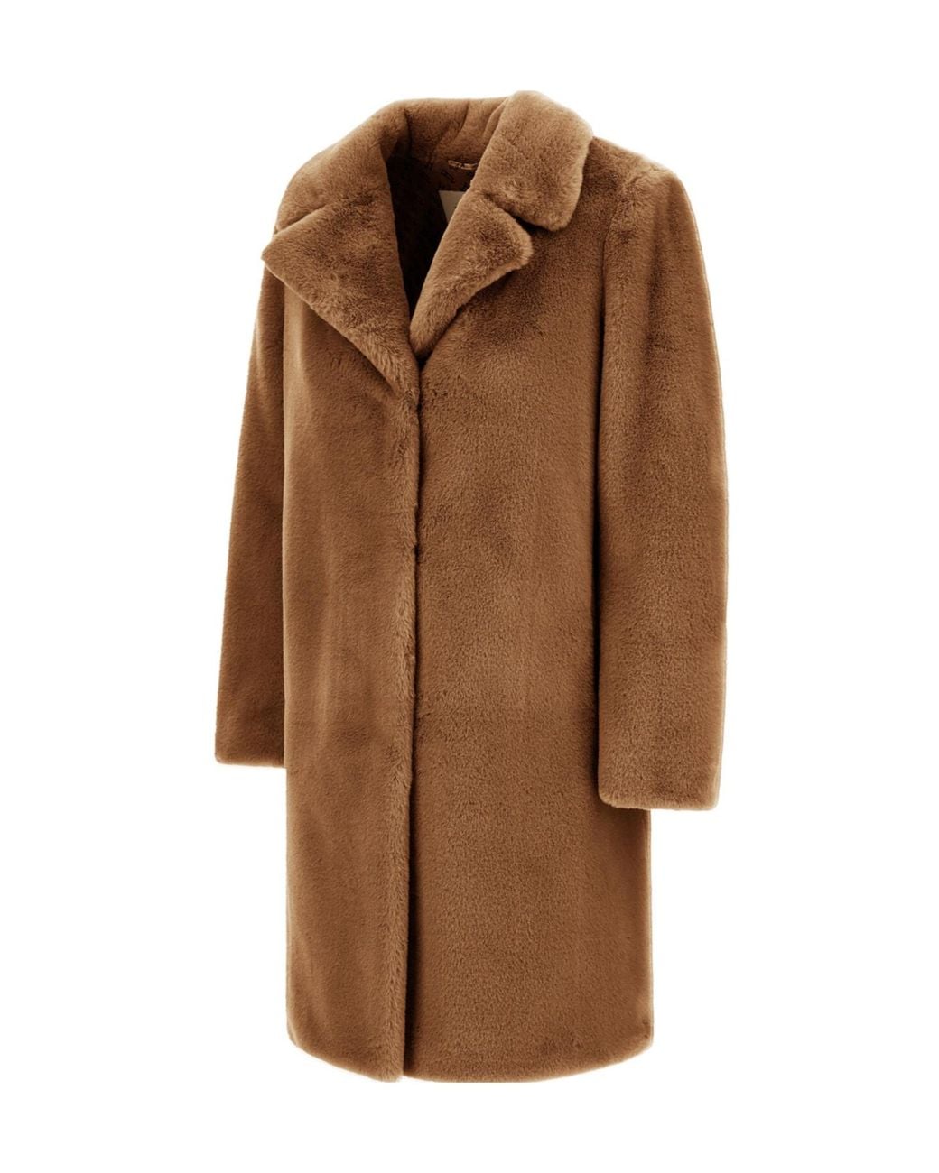 Herno Brown Alpaca Jacket With Fringing