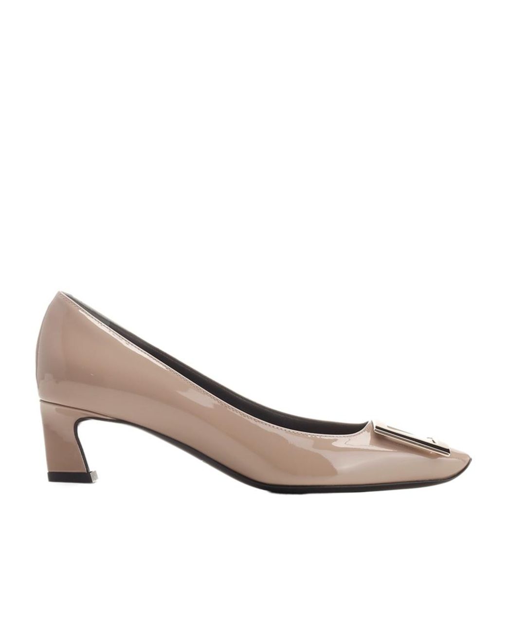 Roger Vivier White Trompette Buckle Pumps